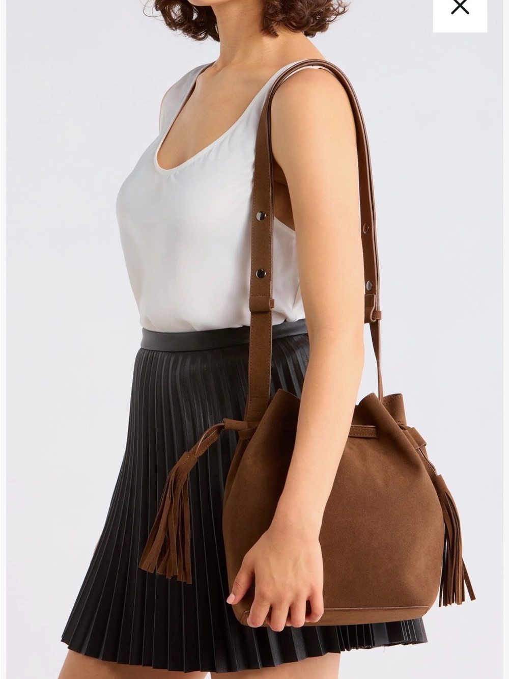 Tassel Bucket Bag BCBG